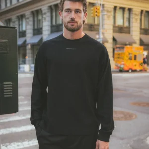 Black Basic Oversized Longsleeve T-shirt